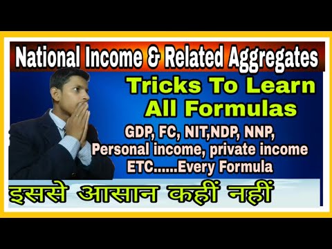 National Income|| National Income and Related Aggregates|| National income निकालने के सारे Formula