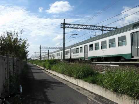 E464 con Regionale in livrea TRENORD