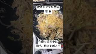 【脱ギャンブル生活2日目】今夜も味噌焼きそば。嗚呼、焼きそば人生。