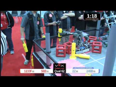 2015 VRC Engr Q62 - 1233F 56B vs 2Z 246B - 25 to 72 - VEX Worlds 2015 - Engineering Division