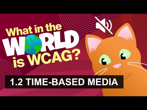 What is WCAG? 1.2 Time-based media