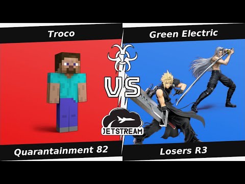 Quarantainment 82 Losers R3 - Troco (Steve) Vs Green Electric (Cloud, Sephiroth) - SSBU
