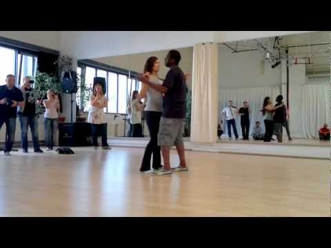 1 - Basic Step Kizomba forward, side to side - Theo Feel Da Musik & Flores workshop Hamburg 2012
