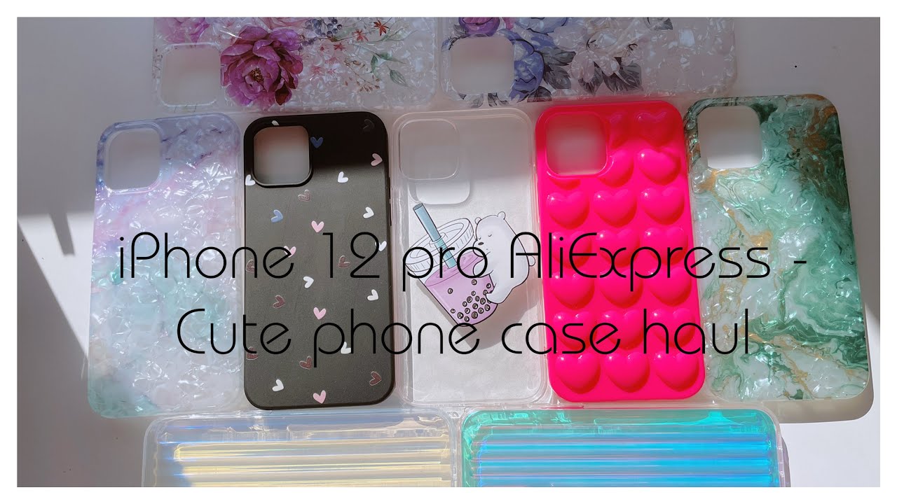 Cute iPhone 12 Pro case haul - AliExpress