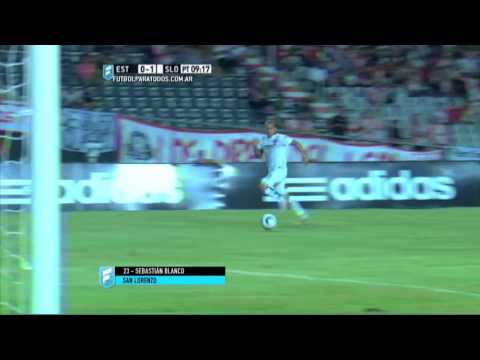 Gol de Blanco. Estudiantes 0 - San Lorenzo 1. Fecha 4. Primera División 2015. FPT.