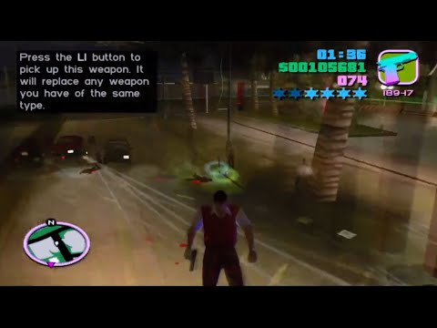 GTA: Vice City - Wanted Level Playthrough: Part 2 (PS2)