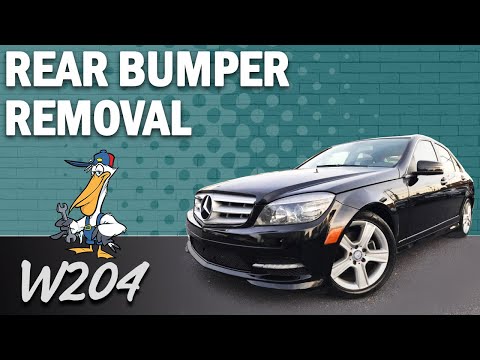 Mercedes-Benz W204 C-Class Rear Bumper Removal
