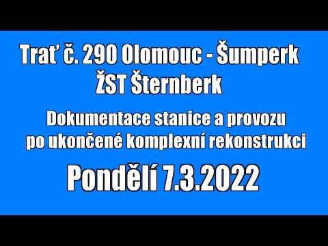 Stanice Šternberk po komplexní rekonstrukci - pondělí 7.3.2022