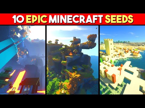 10 *EPIC* Minecraft SEEDS You Need To TRY In 2022 😍 | Rare Biome, Survival Base, Loot ..... & More