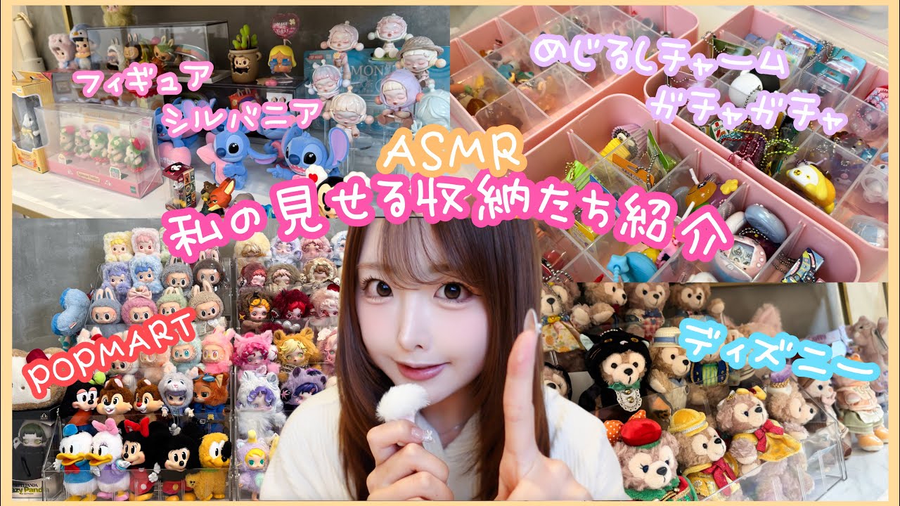 【ASMR】平成女児&ミーハー女の見せる収納大公開🪄めじるし/ガチャ/POPMART/シルバニア/ディズニーetc...