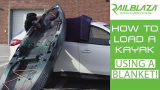 Load & Unload A Kayak On An SUV By Yourself  - Using Only A Blanket
