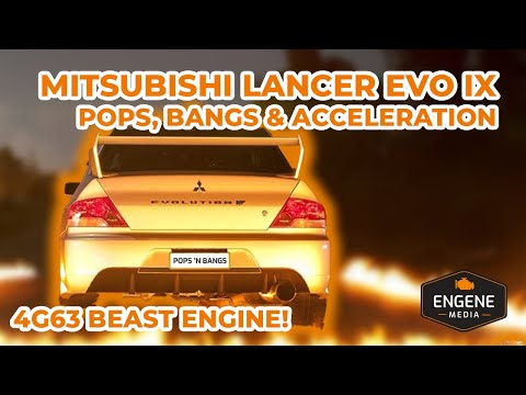 Mitsubishi Lancer EVO IX / Pops, Bangs and Acceleration compilation 三菱