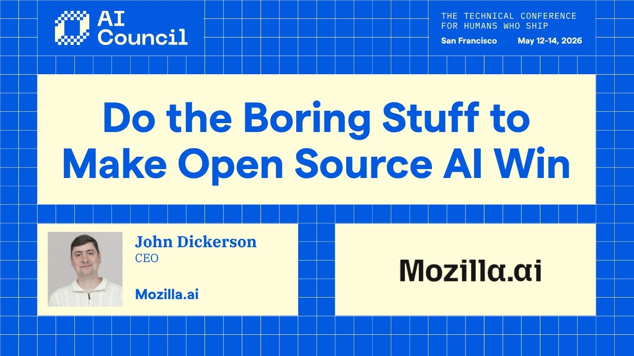 Do the Boring Stuff to Make Open Source AI Win
