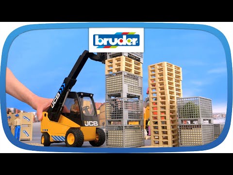 BRUDER JCB teleskopinis krautuvas su palete, 02512 video