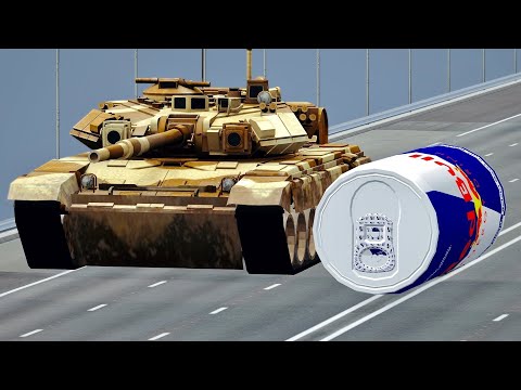 Tank with Monster Engine vs Red Bull Tank Monster - Drag Race 20 KM