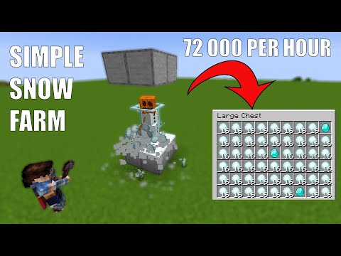 Super Simple Snow Farm in Minecraft 1.21+ 72.000+ Per Hour! BEST DESIGN
