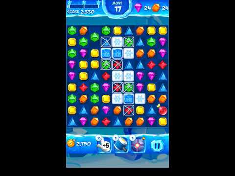 Jewel Pop Mania:Match 3 Puzzle Level 136 ( Ice Cream Town Episode ) - Walkthrough ( No Booster )