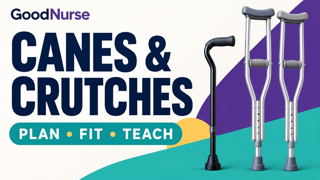 Adult Cane and Crutch Safety: Plan, Fit and Teach