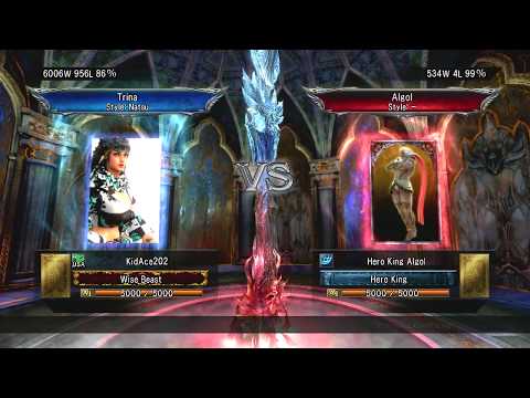 "Best Bout Replays" SOULCALIBUR V - KidAce202 vs Hero King Algo  (1080p HD 60fps)