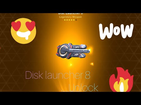 Disk Launcher 8 Unlocked Finally 🤩🤩🤩 || Mech Arena Robot Showdown ||