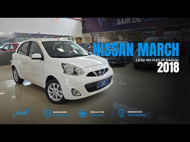 Vídeo NISSAN MARCH 1.6 SV 16V FLEX 4P MANUAL