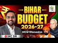 Bihar Budget 2026 27 72nd BPSC Prelims Bihar Budget Analysis 2026 27 By SKC Sir EDU TERIA
