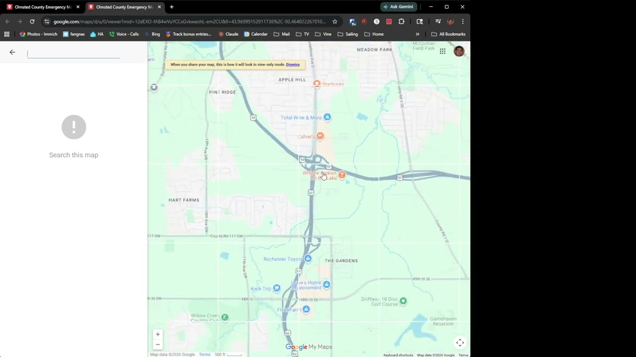 How to use the Olmsted County Emergency Grid map online