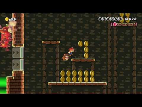 4-4:Wild Valley Bunker by Myuu - Super Mario Maker - No Commentary 1bk