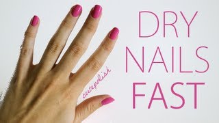5 Ways To Dry Your Nails Fast!