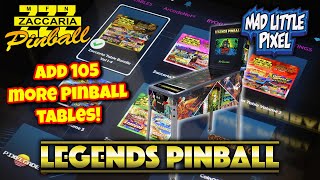 I Added 105 More Pinball Tables To The AtGames Legends Pinball! Zaccaria Volume 1-4 Game Packs!