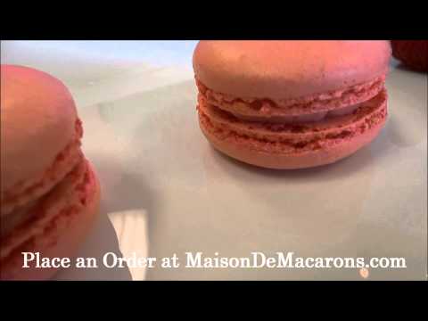 Raspberry Macarons