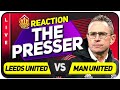 RANGNICK PRESS CONFERENCE REACTION! LEEDS UNITED vs MANCHESTER UNITED