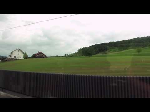 Germany to Switzerland Ice Bullet Speed Train - Beautiful Scenery and Landscape