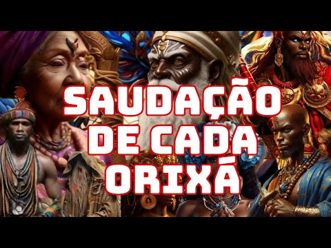 Greetings to the orishas and the accompanying gestures.