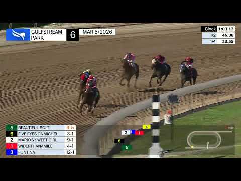 Gulfstream Park March 6, 2026 Race 6