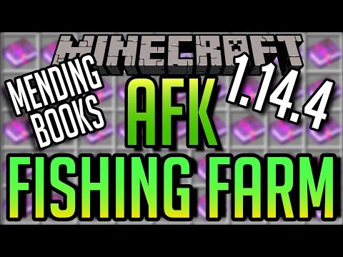 Minecraft 1.14.4 AFK Fish Farm Tutorial (PC Java, Servers, Realms)
