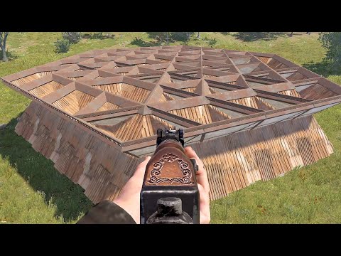raiding a UNIQUE base CREATION built with ONLY USING ROOFS...