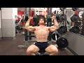 Dumbbell press superset with Arnold press