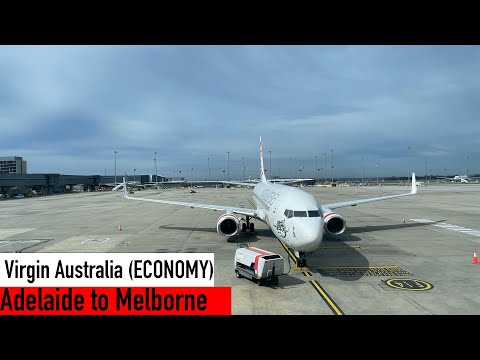 VIRGIN AUSTRALIA Adelaide to Melbourne B737-800 Economy Class Trip Report | Virgin Australia 737-800