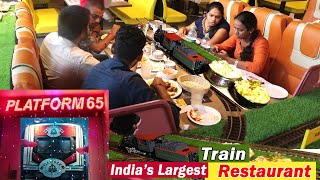 India's Largest Train Track Restaurant @ Kukatpally Hyderabad | Platform 65 | Amazing Food Zone