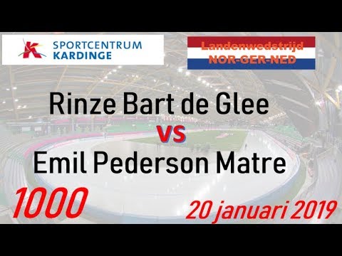 Rinze Bart de Glee vs Emil Pederson Matre 1000 Kardinge 20190120