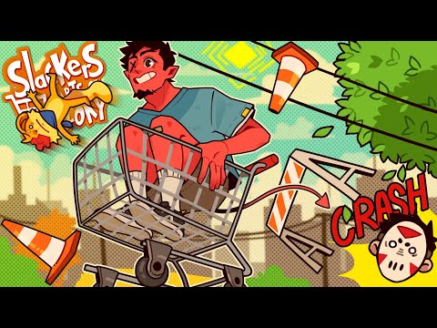 THIS BRUTAL RACING GAME IS ABSOLUTELY HILARIOUS! | Slackers: Carts Of Glory