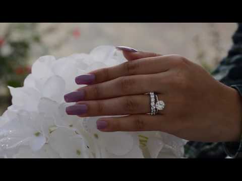 1 Ct. Seven Stone Shared Prong Contoured Wedding Ring - TwoBirch TB-CR-0069-WG-L