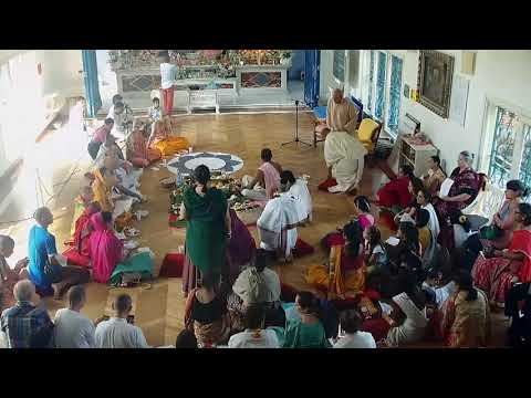 Bhakti Charu Swami / Madhusevita Prabhu initiation at Medolago (Italy) -  23 settembre 2018