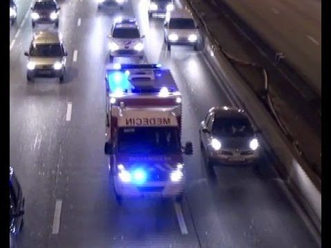 Police Motorcycle Escort Ambulance AR BSPP, Paris