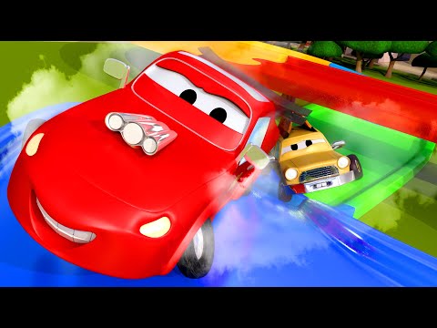 Echipa constructorilor - Cursa masinutelor - Orasul Masinilor 🚧 Desene pentru copii