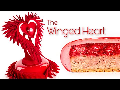 Enjoy Valentines Day with a Winged Heart Cake