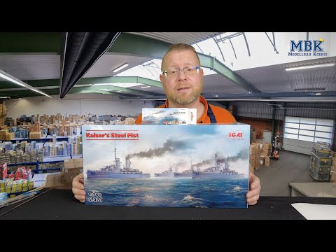 MBK packt aus #1169 - 1:700 Kaiser's Steel Fist (Schlachtschiff-Set) (ICM S021)