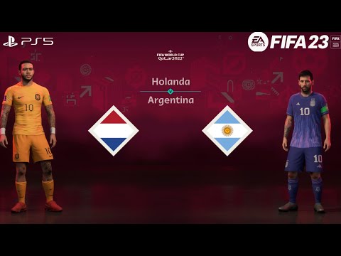 FIFA 23 - Holanda vs Argentina | Gameplay PS5|  Copa do Mundo FIFA 2022