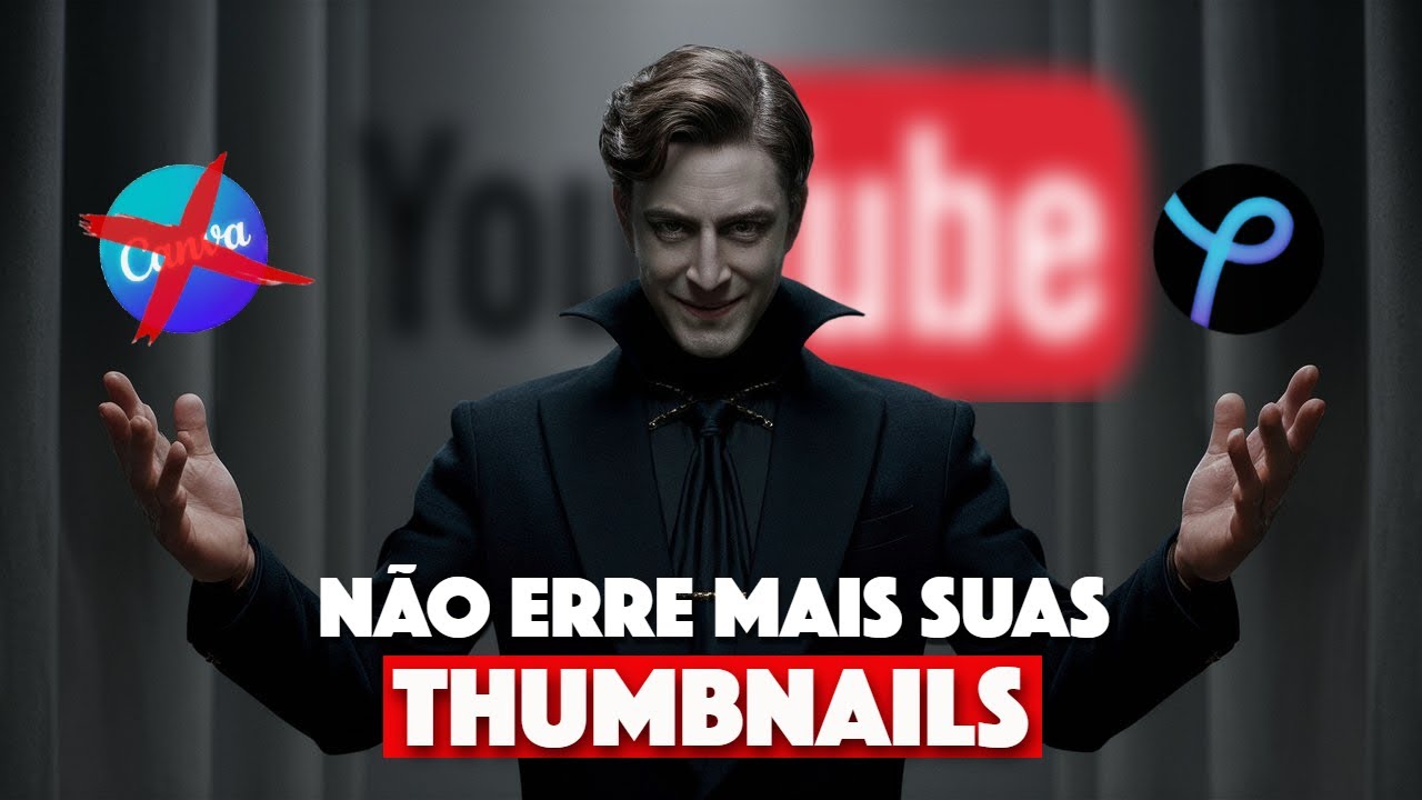 Como fazer THUMBNAILS PROFISSIONAIS | Em 10 MINUTOS e 100% GRATUITO da FORMA CERTA